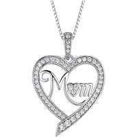 Elegant Style Heart shaped Pendant Necklace Hollow Design Mother's Day Gift Party Suitable for Best Friends Without Box Quick Pick Grocers