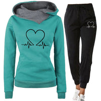 Woman Tracksuit Two Piece Set Winter Warm Hoodies+Pants Pullovers Sweatshirts Female Jogging Woman Clothing Sports Suit Outfits Quick Pick Grocers