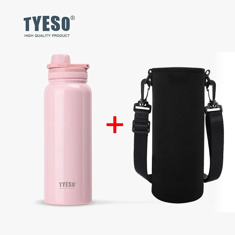 Tyeso Stainless Steel Thermal Water Bottle Portable Tumbler Sport Vacuum Flask Keeps Cold and Heat Thermal Mug Car Insulated Cup Econic Blanks