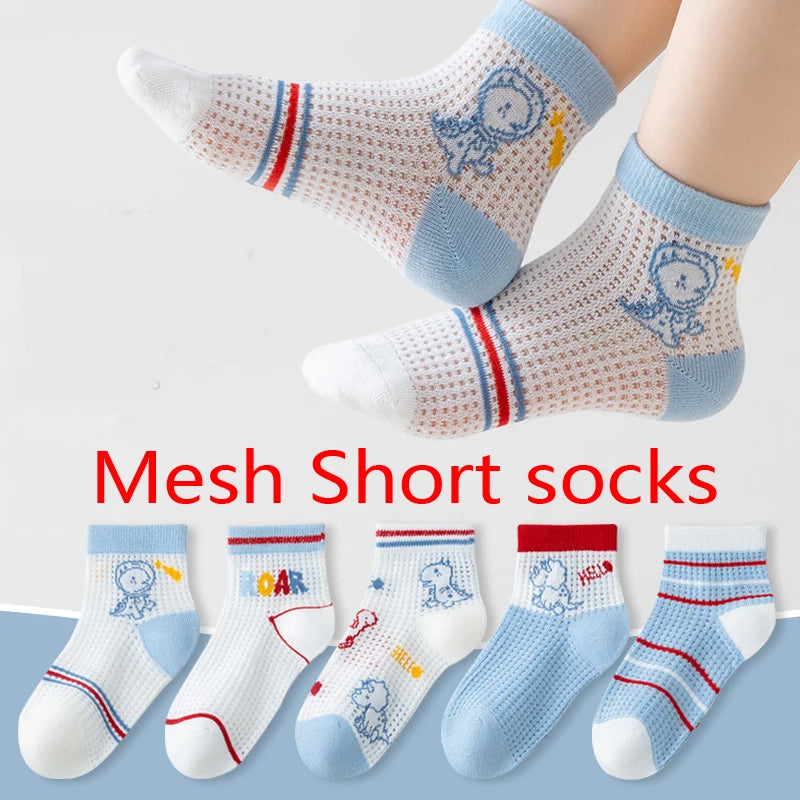 5 Pairs Paw Patrol Kids Socks Cotton Boys Cute Cartoon Socks for Children Baby Casual Socks Spring and Summer Boys Socks Quick Pick Grocers