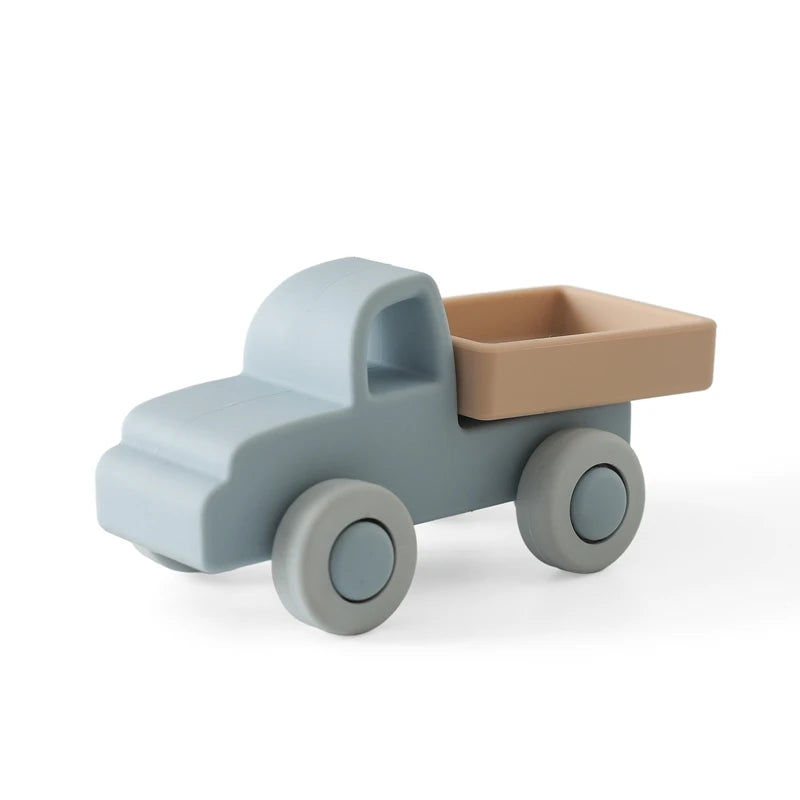 Baby Silicone Car Toys Montessori Baby Things Silicone Baby Teether Toy Car  0 12 Months Newborn Educational Toy Silicone Blocks Purest Peak