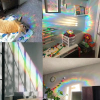 Rainbow Suncatcher Window Stickers PVC Cat Butterfly Prism Glass Wall Sticker Home Kids Bedroom Decoration Self Adhesive Decal Quick Pick Grocers