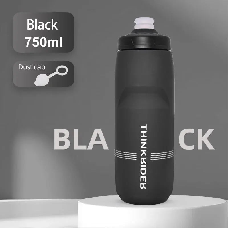 ThinkRider 620ml/750ml Bicycle Bottle MTB Road Bike Water Bottle Outdoor Sports Plastic Portable Large Capacity Drink Cycling Quick Pick Grocers