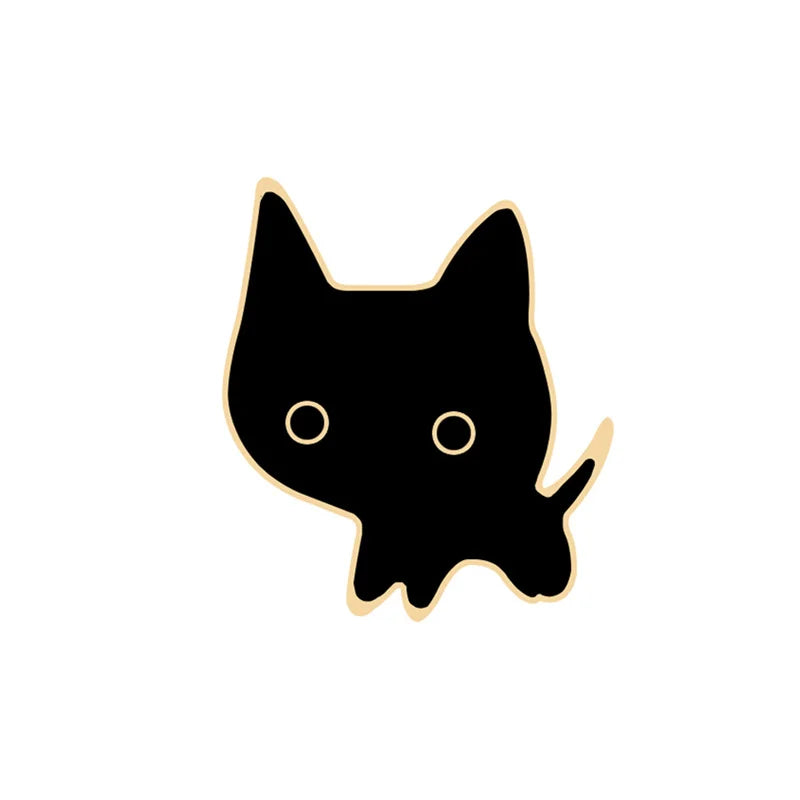 20 Styles Cute Cats collection Enamel Pins Dried Fish Bag Brooch Cartoon Animal Badges Denim Lapel Jewelry Gift for Kids Friends Quick Pick Grocers
