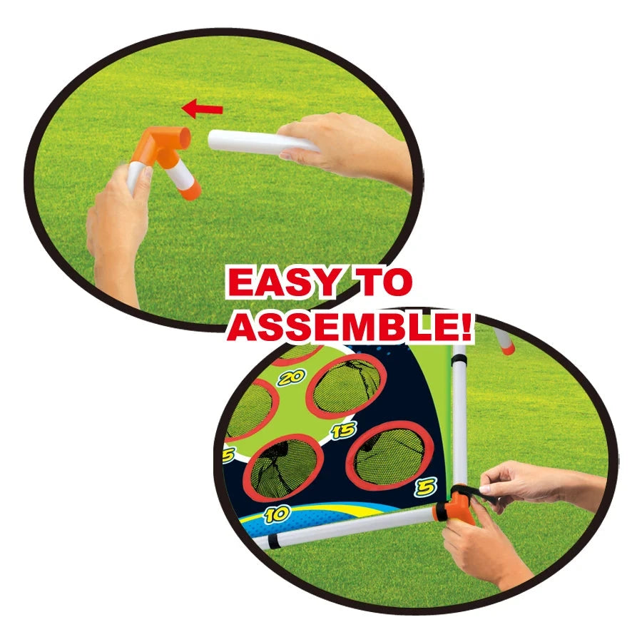 Portable Cornhole Throwing Circle Ferrule Board Set Easy Assemble Fun Kids Interactive Adults Outdoor Yard Toss Game Toy Econic Blanks