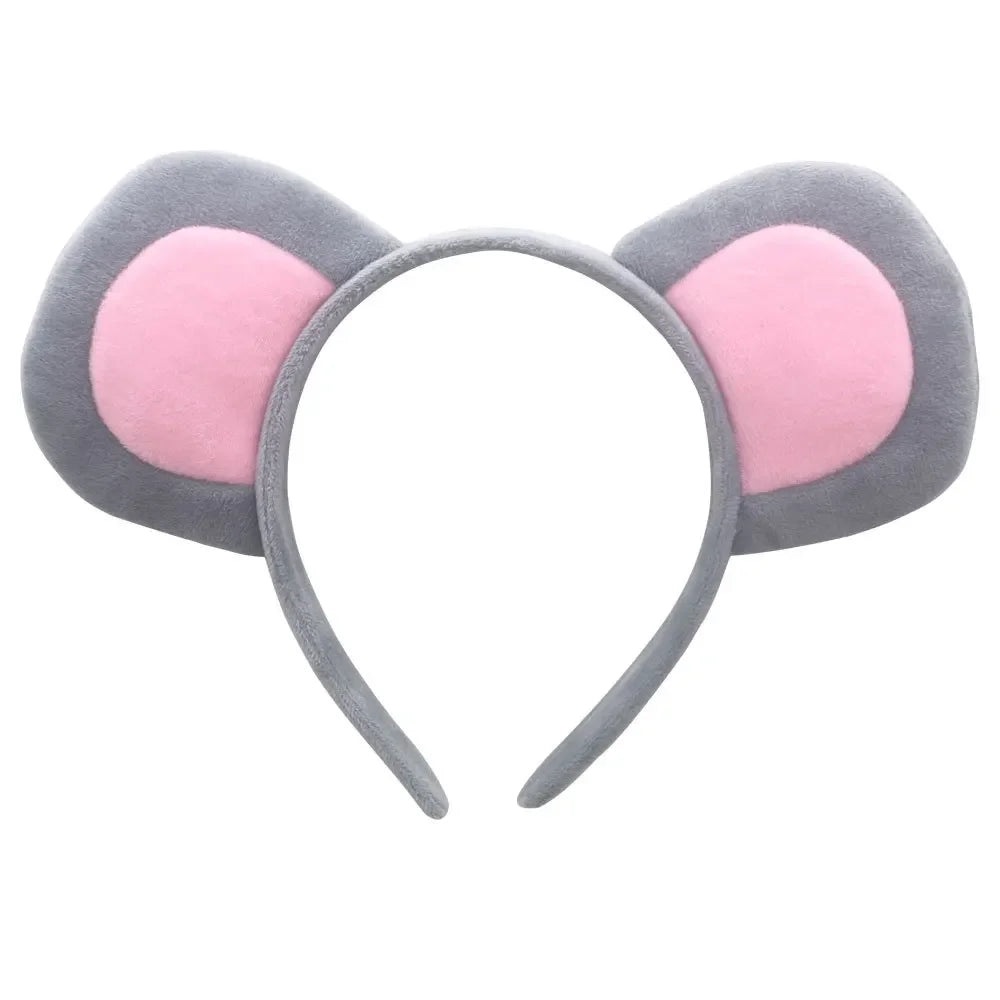 Mouse Costume Set Ears Headband Nose Tail and Bow Tie Animal Fancy Dress Kit Party Accessories Halloween Birthday Quick Pick Grocers