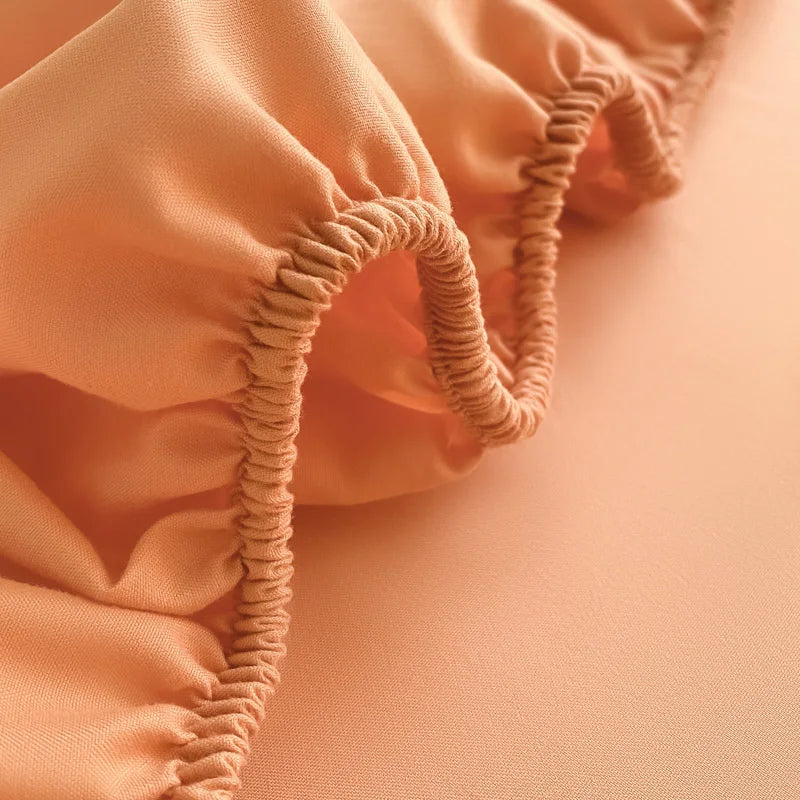 Soft Cotton Fitted Bed Sheet with Elastic Mattress Cover Quick Pick Grocers