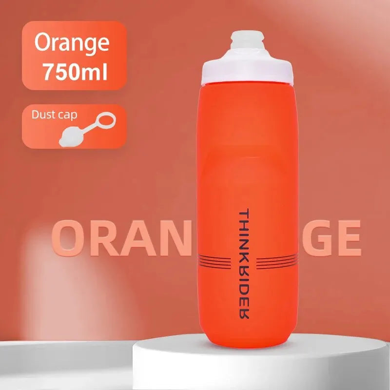 ThinkRider 620ml/750ml Bicycle Bottle MTB Road Bike Water Bottle Outdoor Sports Plastic Portable Large Capacity Drink Cycling Quick Pick Grocers