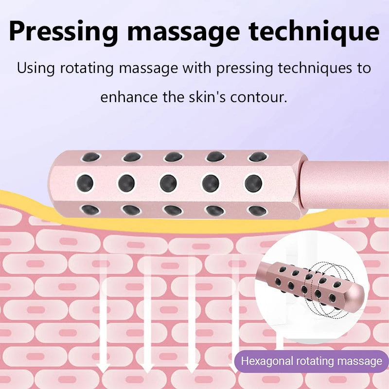24 Germanium Face Massage Beauty Acupoint Roller Stick Wholesale Beauty Roller Tool Face Gua Sha Massager Women Skin Care Beauty Purest Peak