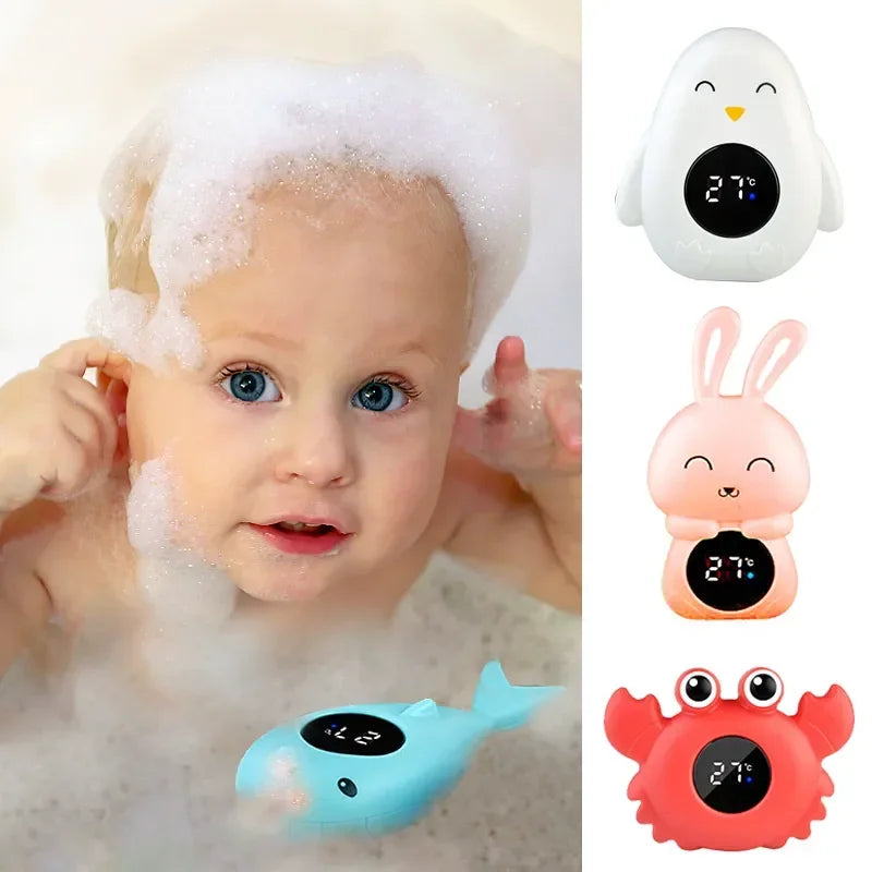 Baby Bath Temperature Meter Floating Digital Water Baby Bath Temperature Meter LED Display Temperature Tester Safety Cartoon Purest Peak