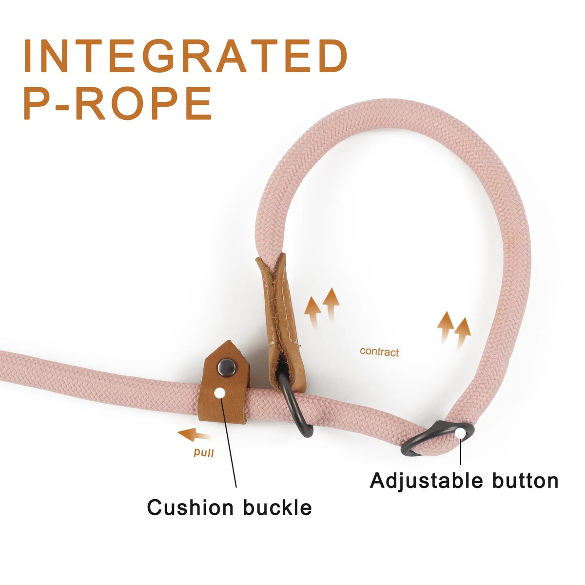 Multi-functional Adjustable P-Shape Dog Leash Chain Traction Rope Leads for Running Walking Free Hands Free Leashes Quick Pick Grocers