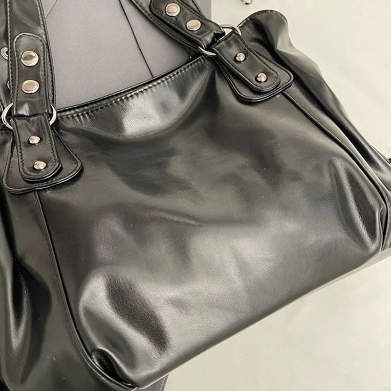 Fashion Classic Versatile Commuter Shoulder Bag Large Capacity Retro Handbags Travel Tote Bags Zipper Opening Women Shopping Bag Quick Pick Grocers