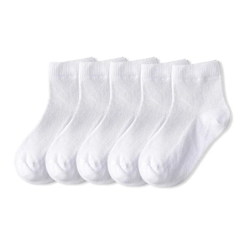 5 Pairs/Lot Children Socks Boy Girl Cotton Fashion Breathable Mesh Socks Spring Summer High Quality 1-12Years Kids Birthday Gift Quick Pick Grocers
