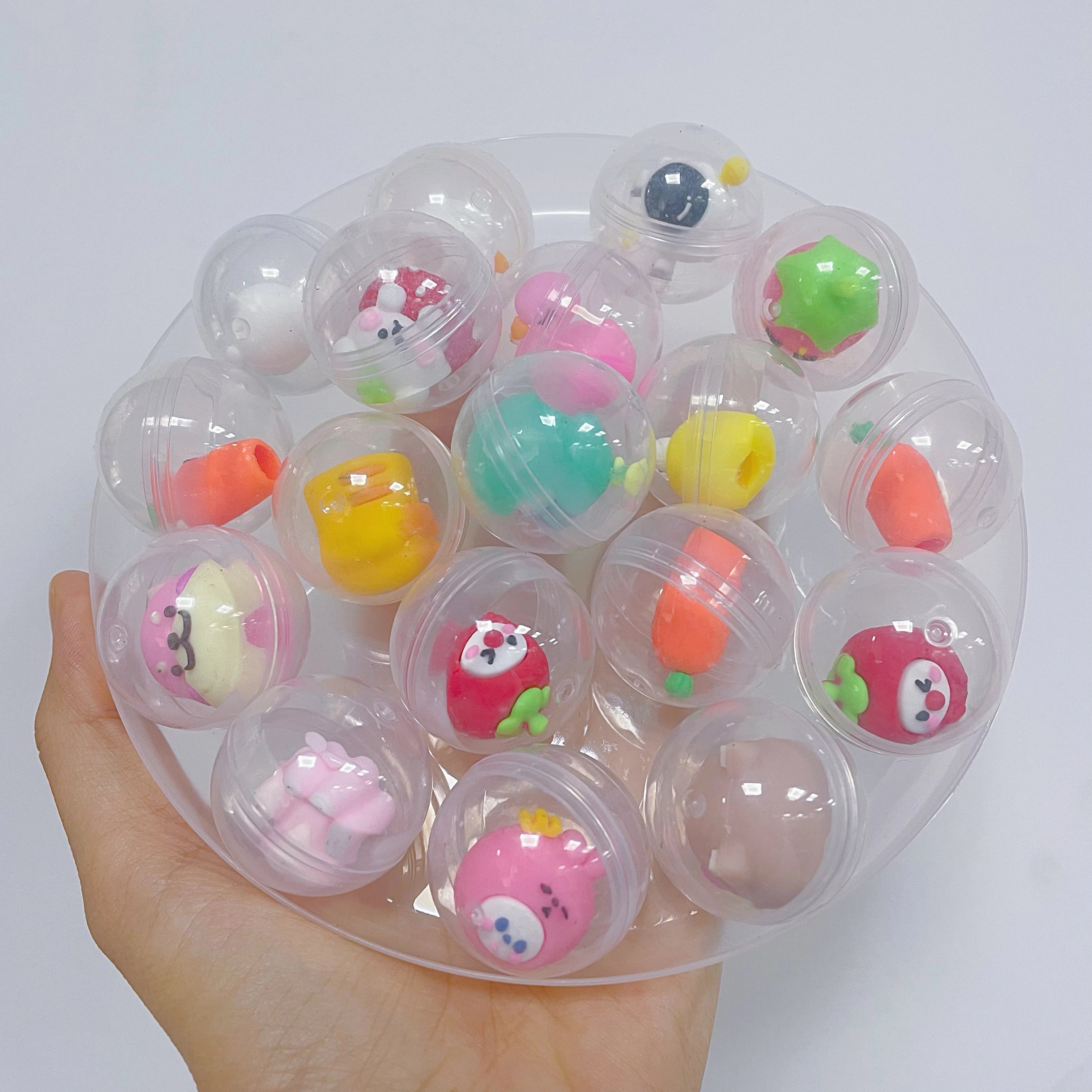 32mm Transparent Twisted Egg for Mini Claw Machine Toys Accessories Cute Animal Plush Dolls Doll Kids Arcade Crane Machine Gift Econic Blanks