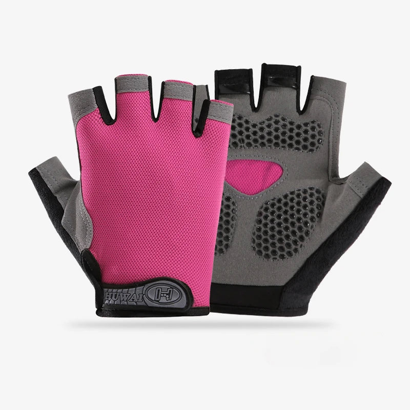 Men Cycling Bicycle Gloves Half Finger Gym Gloves Women Mitten Breathable Anti-slip Glove Fitness Sport Training Gloves Quick Pick Grocers