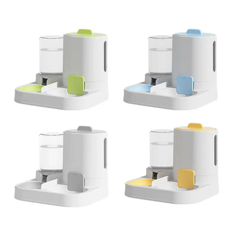 1-Pack Automatic Gravity-Fed Cat Water Dispenser & Feeder - Spill-Proof Large Capacity One-Piece Design, Quick Pick Grocers