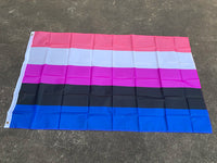 Z-ONE FLAG Rainbow Flag 90x150cm  LGBT genderqueer Genderfluid Gender fluid pride Flag polyester hanging banner for decoration Quick Pick Grocers