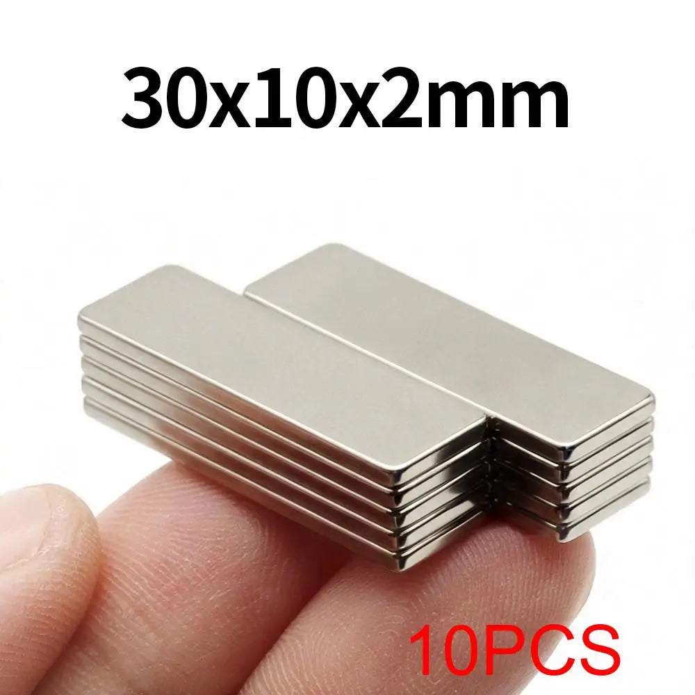 30x10x2mm Super Strong Neodymium Magnet N35 NdfeB Permanent Magnetic imanes Block Powerful Magnets Refrigerator Quick Pick Grocers