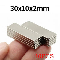 30x10x2mm Super Strong Neodymium Magnet N35 NdfeB Permanent Magnetic imanes Block Powerful Magnets Refrigerator Quick Pick Grocers