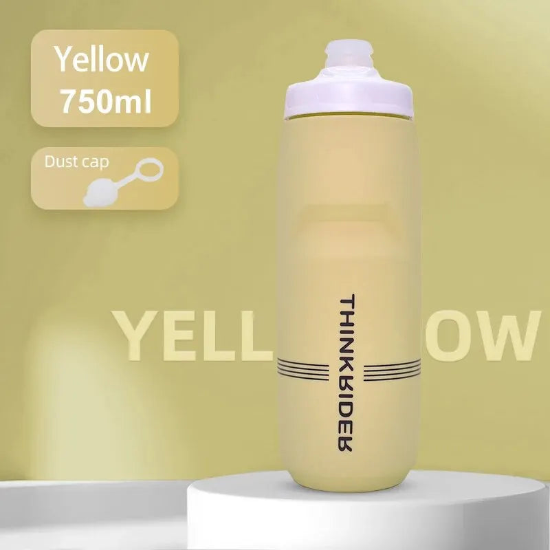 ThinkRider 620ml/750ml Bicycle Bottle MTB Road Bike Water Bottle Outdoor Sports Plastic Portable Large Capacity Drink Cycling Quick Pick Grocers