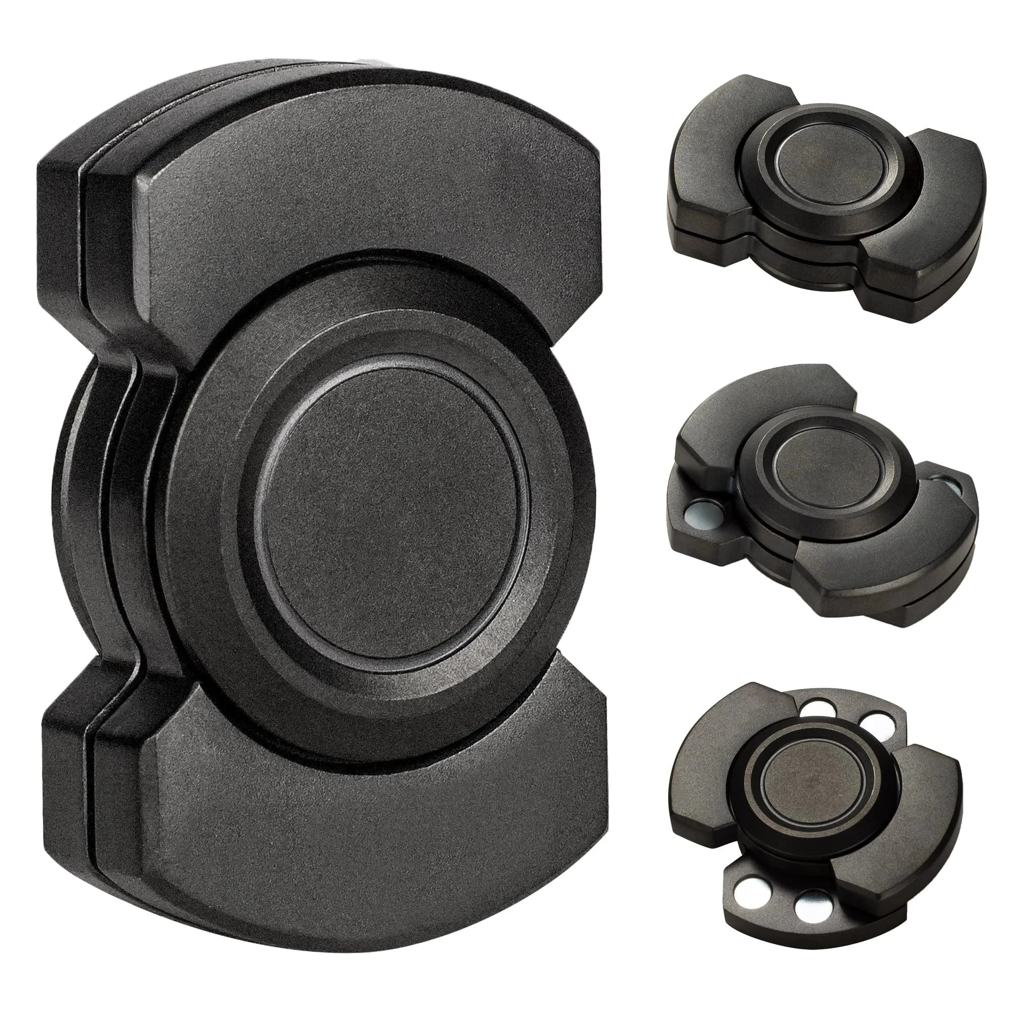 Stainless Steels 3 in 1 Fidget Spinner and Slider Combo with Click Button Metal Toy for Adult Stress Relief Econic Blanks