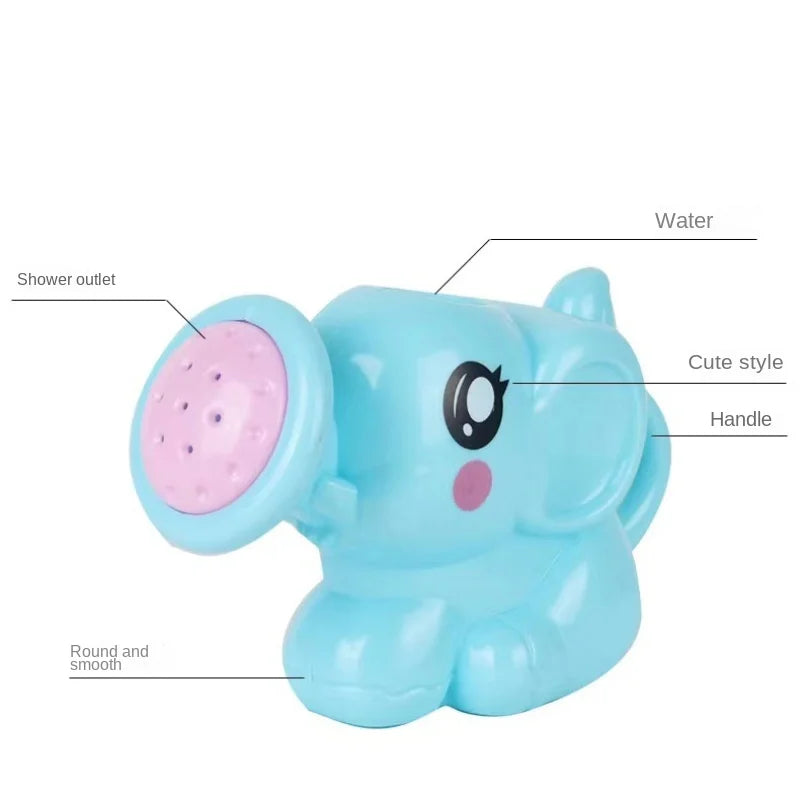 Bath Toy Plastic Kettle Bath Shower Tool Baby Bathroom Toy Elephant Watering Pot Bath Toy for Children Summer Bath Sprinkler Quick Pick Grocers