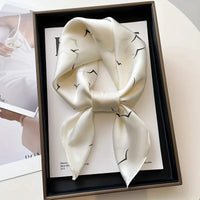 Fashion Luxury Brand 70cm Silk Square Scarf Women Satin Neck Tie Female Hair Bandana Headkerchief Shawl Wrap Hijab Echarpe Quick Pick Grocers