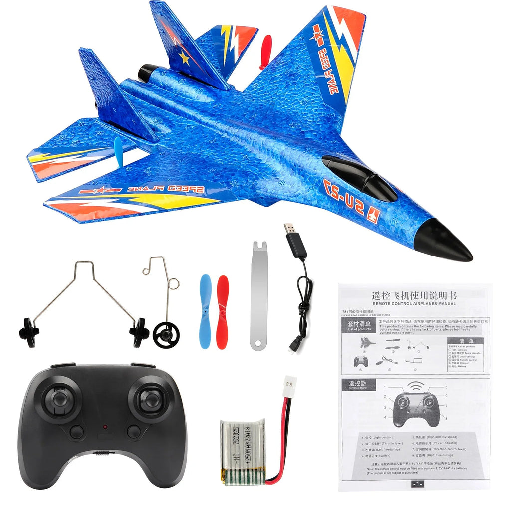 RC Plane SU-27 Aircraft Remote Control Helicopter 2.4G Airplane EPP Foam RC Vertical Plane Children Toys Gifts Econic Blanks