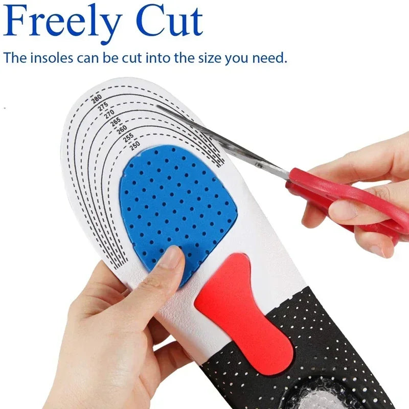 6Pcs Orthopedic Insoles for Feet Arch Support Plantar Fasciitis Orthopedic Insole Silicone Shock Absorbing Soft Running Cushion Econic Blanks