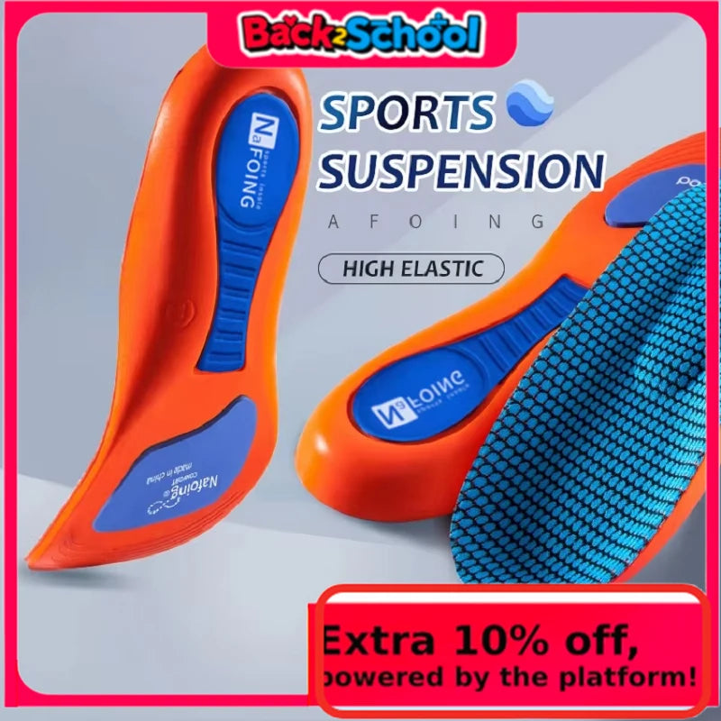 Sport Orthopedic Insoles for Feet Men Women EVA Breathable Shock Absorption Shoes Insole for Running Basketball Sport Care Pads Quick Pick Grocers