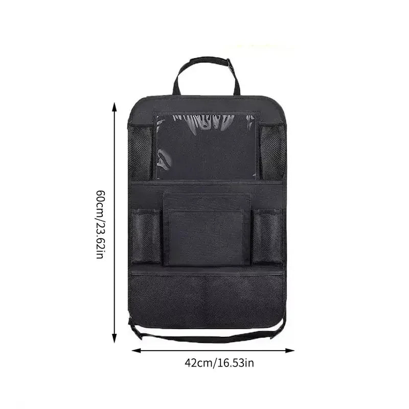 Car Seat Organizer Multifunctional Oxford Fabric Car Back Multi Pocket Storage Bag with Tablet Holder Protector for Kids Econic Blanks
