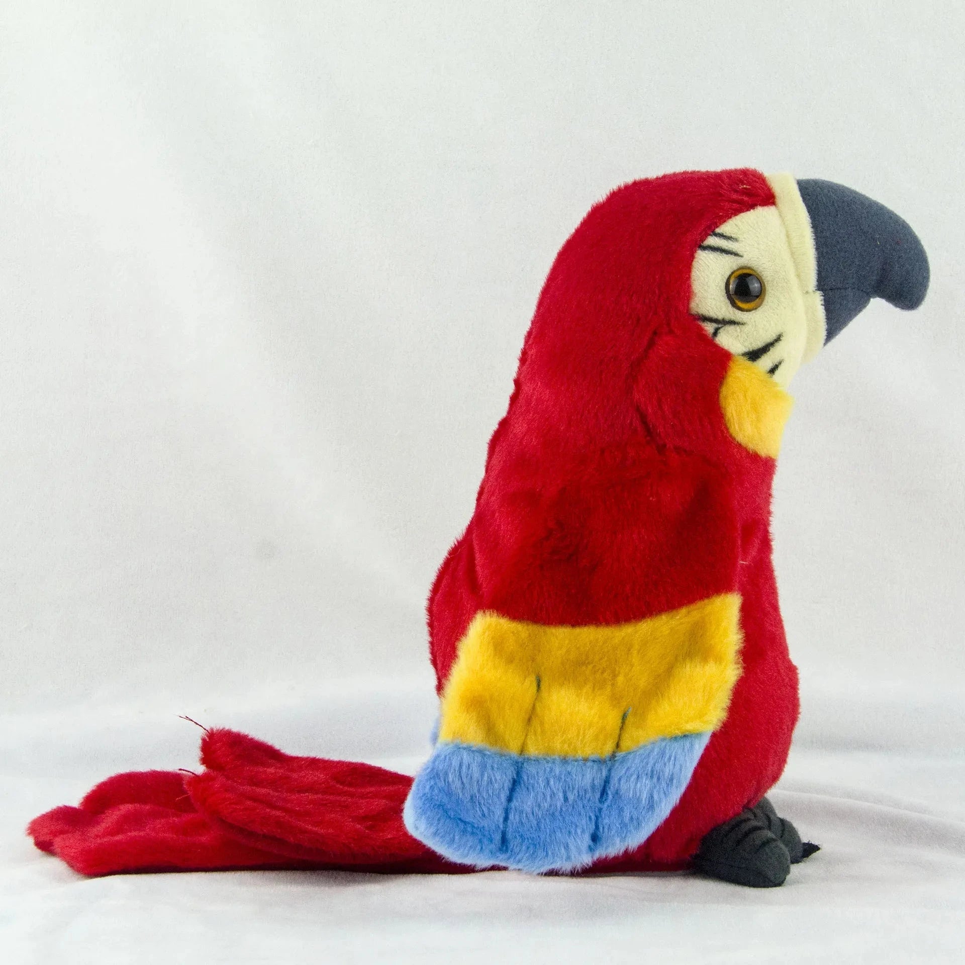 Talking Macaw Parrot Repeat What You Say Stuffed Animal Plush Toy Electronic Record Animated Bird Speaking Parrot Pet Plush Toys Econic Blanks