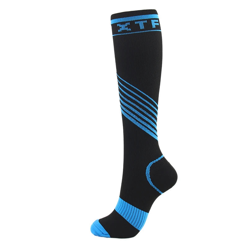 Compression Socks Varicose Veins Men's And Women's Sports Socks Football 20-30 Mmhg Elastic Anti Fatigue Pain Relief Wholesale Quick Pick Grocers