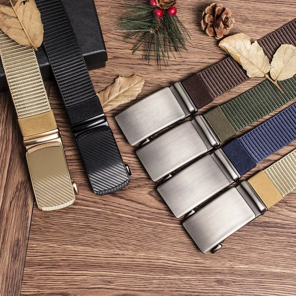Automatic Buckle Light Comfortable Nylon Military Belt Outdoor Hunting Multifunctional Tactical Canvas Belt High Quality Men Bel Quick Pick Grocers