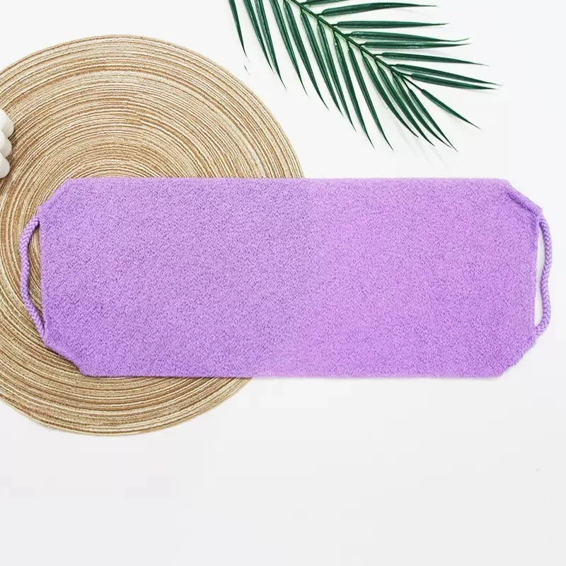 High Elasticity Frosted Long Shower Towel Shower Body Brush Bathing Massage Back Body Exfoliating Bathroom Wash Brush Bath Tools Quick Pick Grocers
