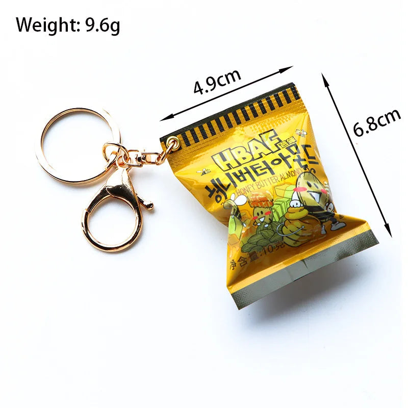 Simulation Instant Noodles Keychain On The Phone Mini Snacks Pendant Bag Pendant Christmas Gifts For The New Year Econic Blanks