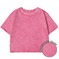 100% Cotton Washed T-Shirts For Women Loose O-Neck Crop Tops Y2k Street Female Clothes Summer Casual Vintage Short Sleeve Tees Quick Pick Grocers