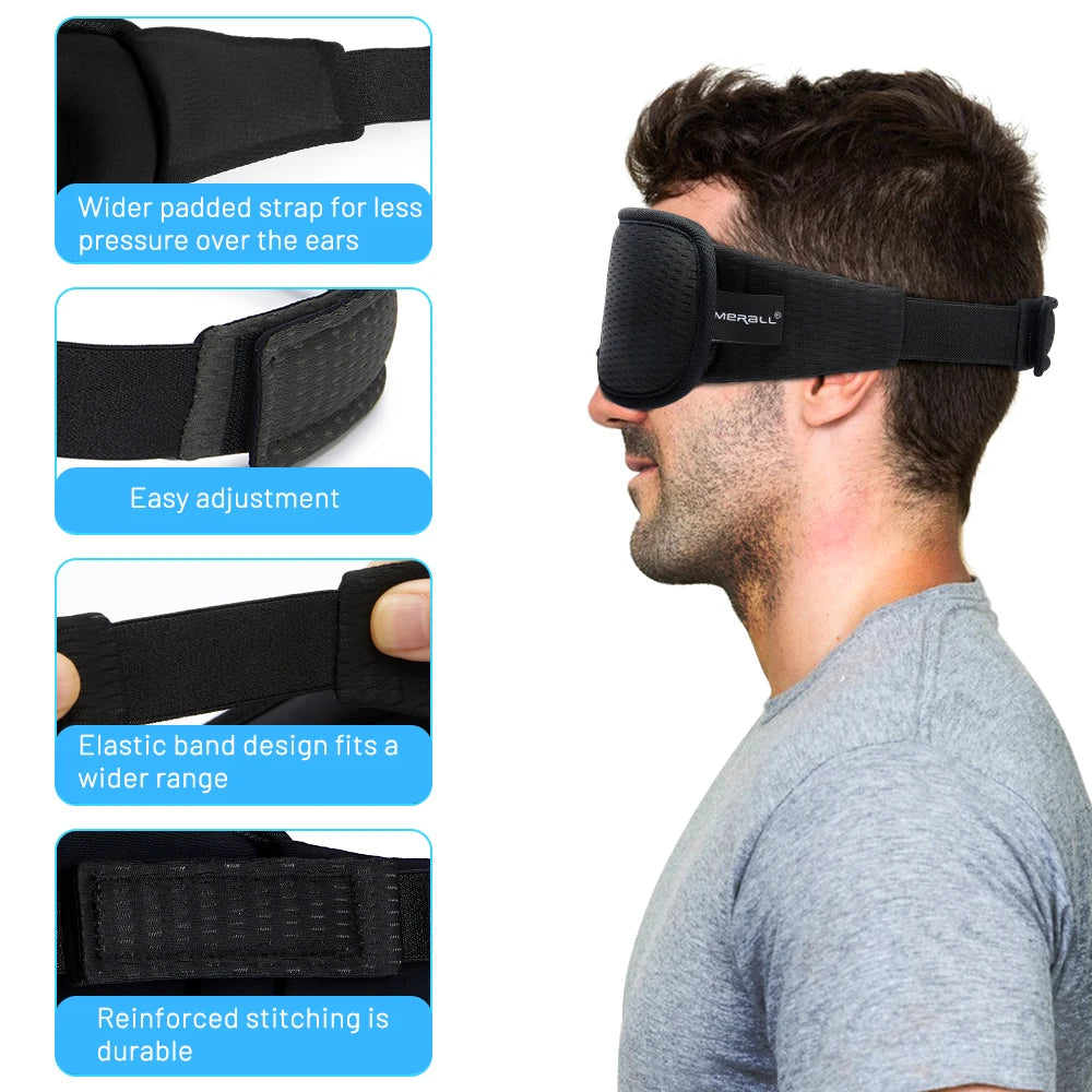 3D Sleeping Mask Block Out Light Sleep Mask For Eyes Soft Sleeping Aid Eye Mask for Travel Eyeshade Night Breathable Slaapmasker Quick Pick Grocers