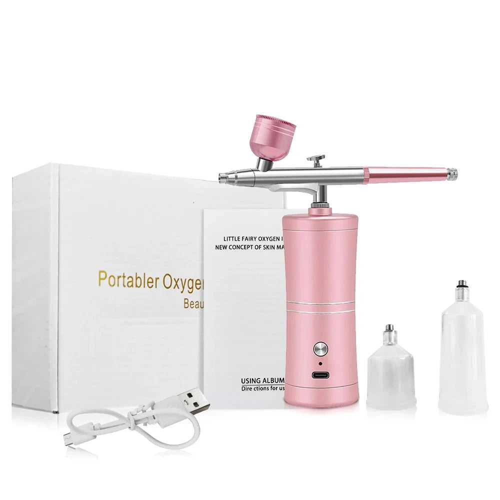 Airbrush with Compressor for Nail Painting Portable Cordless Airbrush Mini Airbrush Sprayer Gun for Nail Art Cake Painting Econic Blanks