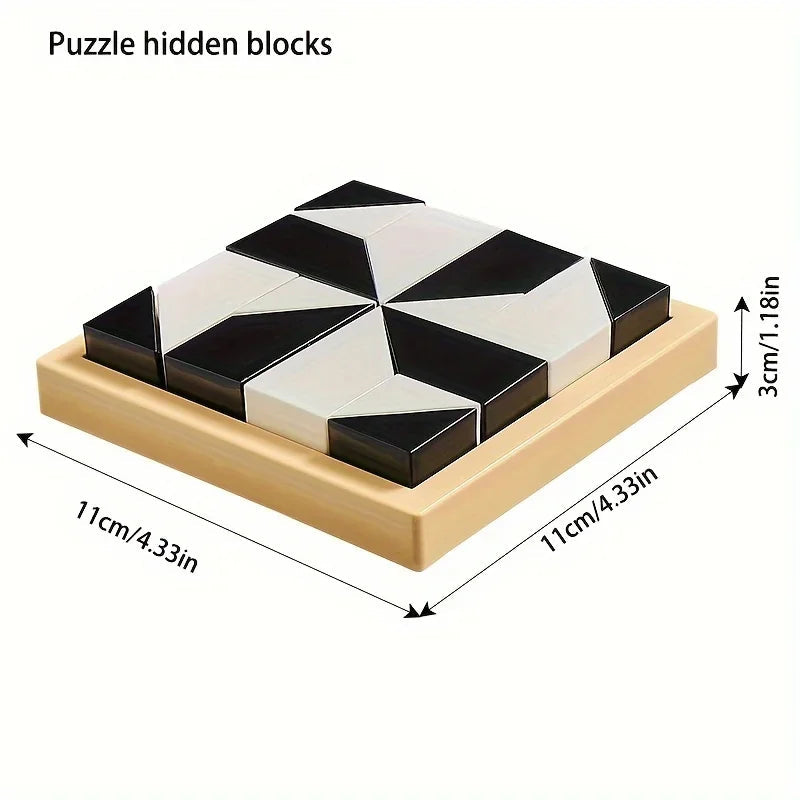 120 Level Hidden Block Puzzle 6 Years ABS Material Interesting Enhances Logic and Spatial Reasoning Suitable for 6Year Olds Econic Blanks