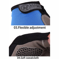 Men Cycling Bicycle Gloves Half Finger Gym Gloves Women Mitten Breathable Anti-slip Glove Fitness Sport Training Gloves Quick Pick Grocers