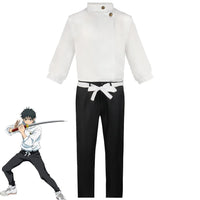 Anime Jujutsu Kaisen Yuta Okkotsu Cosplay Costume Men Women Halloween Party Uniforms Tops + Pants + Belt Quick Pick Grocers