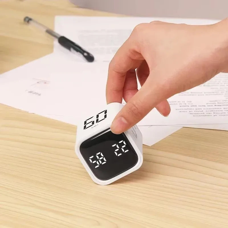 Productivity Timer Cube Timer Gravity Sensor LED Display 4Preset Productivity Time Kid Time Management Kitchen Tools Accessories Quick Pick Grocers