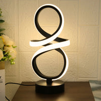 Creative spiral LED table lamp, adjustable in 3 colors, USB power supply, suitable for home bedrooms, offices, and study rooms Quick Pick Grocers
