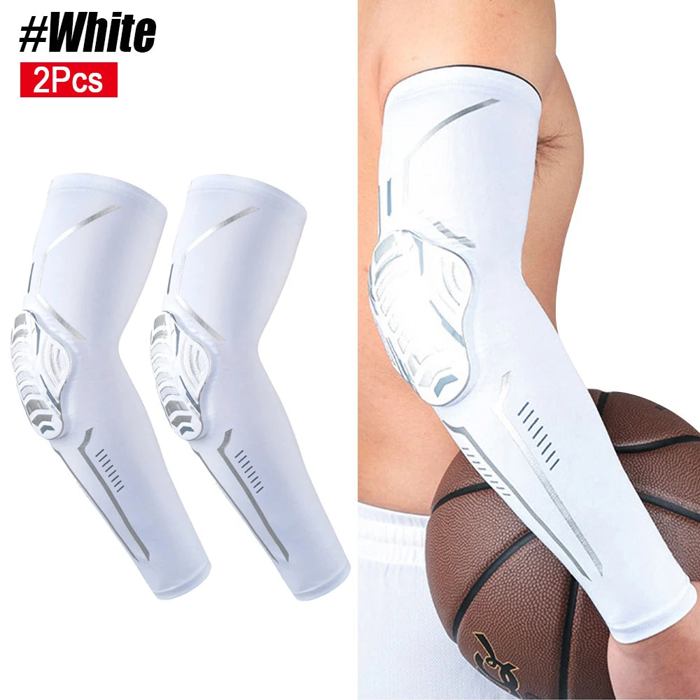 2Pcs/Pair Sport Crashproof Knee Support Pad Elbow Brace Arm Leg Compression Sleeve Outdoor Basketball Football Bicycle Protector Quick Pick Grocers
