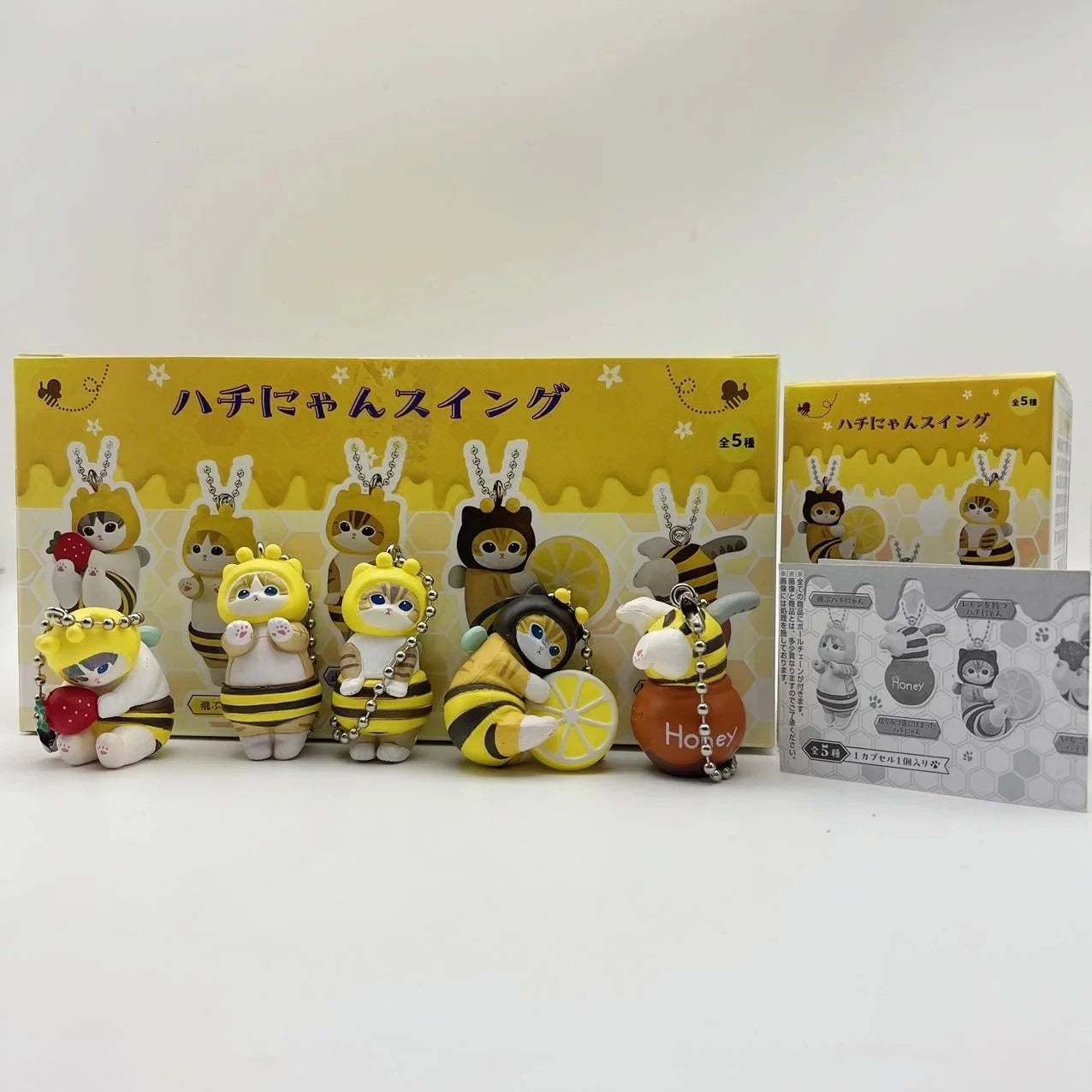 New Mofusand Bee Shaped Blind Box Twisted Egg Bee Cat Anime Figure Ornament Cute Doll Handmade Model Decor Toy Kid Birthday Gift Econic Blanks