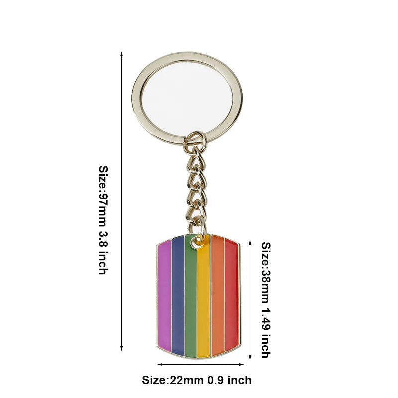 Progress Transgender Rainbow Pansexual pride Genderqueer pride Asexual Metal Key Ring Key Chain For Women Jewelry Quick Pick Grocers