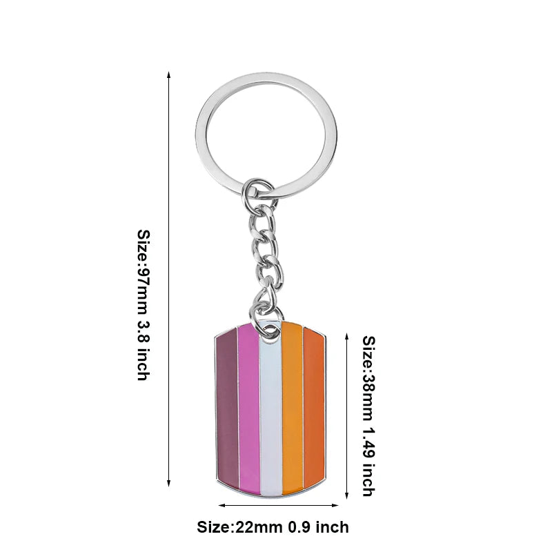 Progress Transgender Rainbow Pansexual pride Genderqueer pride Asexual Metal Key Ring Key Chain For Women Jewelry Quick Pick Grocers