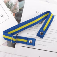 Elastic Belt Without Buckle Canvas Women Buckle Free Belt Ladies Jeans Pants Waist Lazy Belt Stretch No Buckle Invisible Belt Quick Pick Grocers