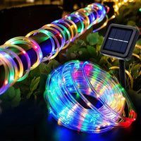 Outdoor Solar Lights Garland Rope String Lights 7-32M LED Garden Garland Waterproof Tube Lamp for Garden Christmas Decoration Quick Pick Grocers